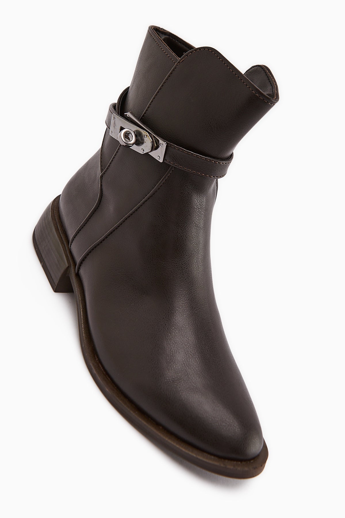 Tinna – Brown Buckle Boot (Women)