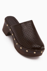 Dorita Brown Platform Heeled Women’s Slippers