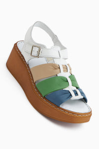 Larisa Genuine Leather White Women’s Sandal