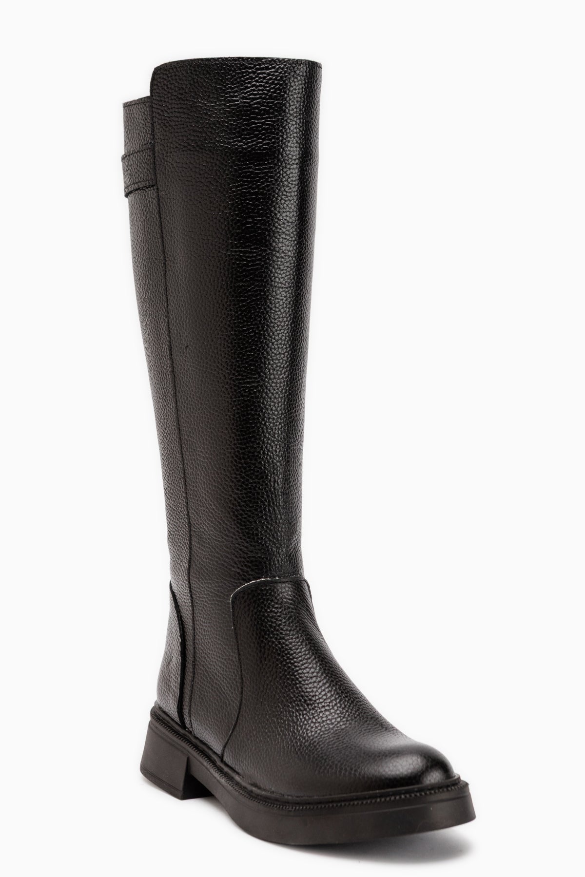 June Genuine Leather Black Women’s Boots