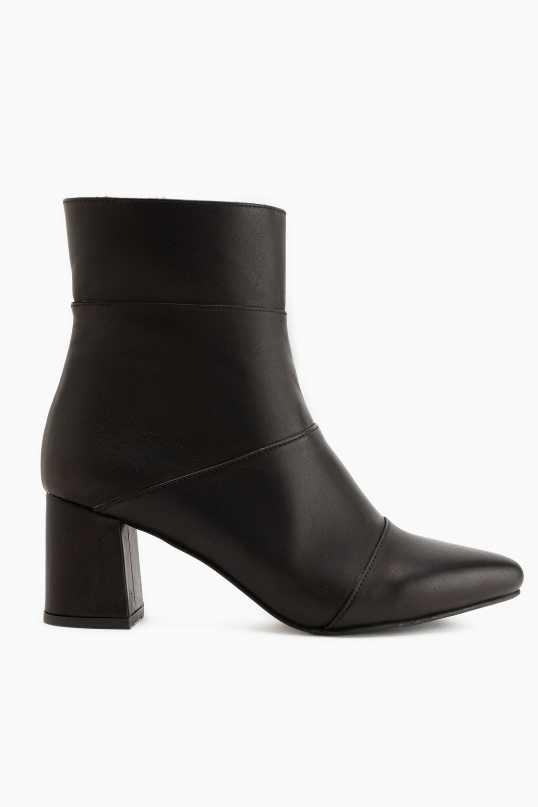 Amalia Genuine Leather Black Heeled Women’s Boots