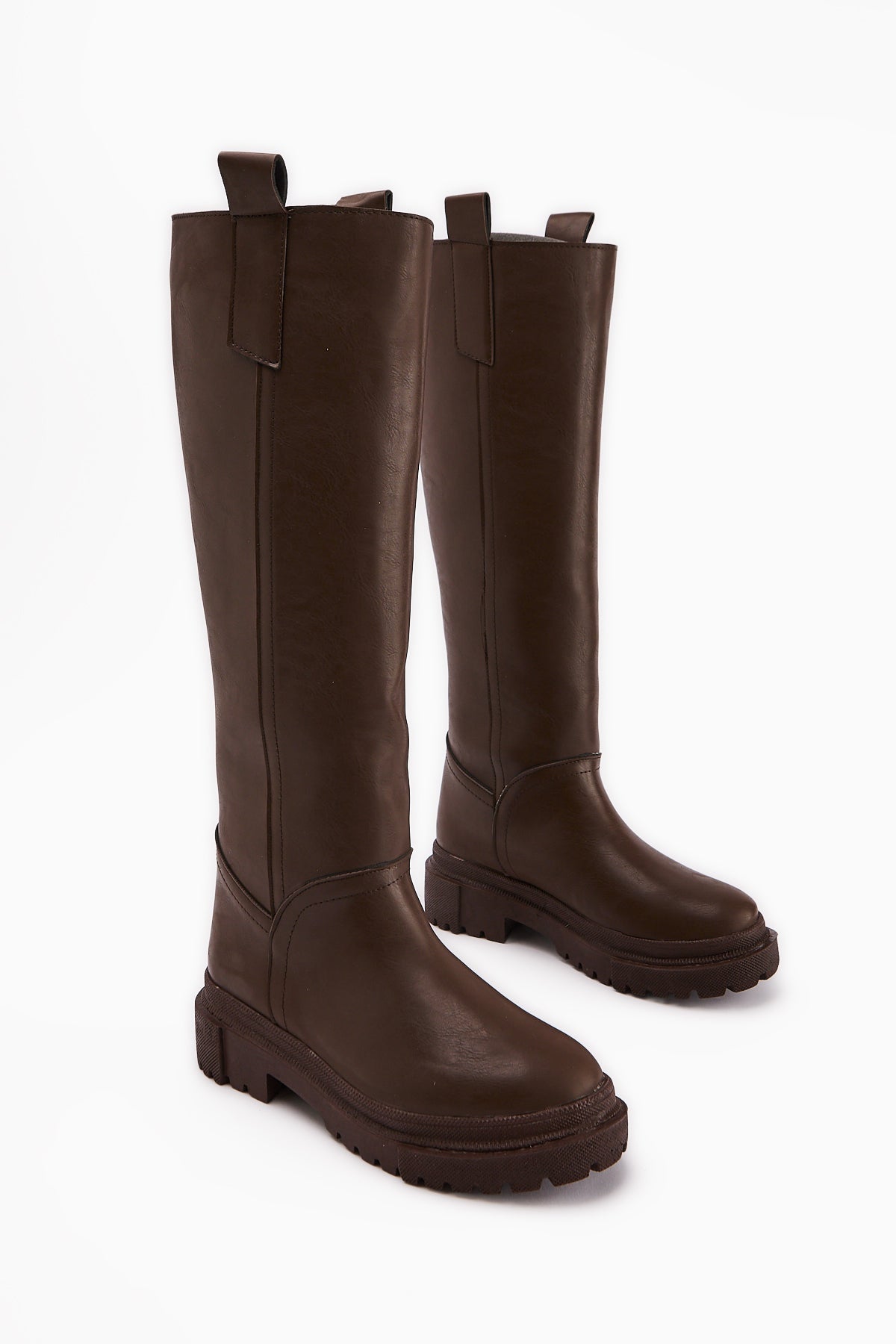 Dayna Brown Thick Sole Pull-On Boots