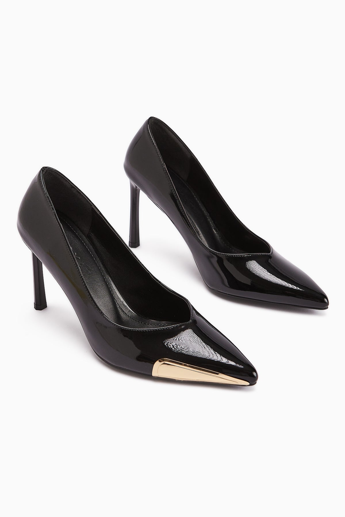 Lula Black Patent Leather Pointed Toe Women’s Heeled Shoes