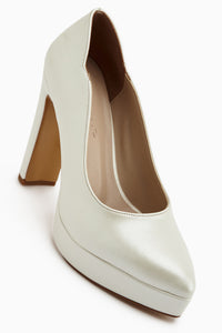 Ragni Mother of Pearl Platform Heeled Women’s Shoes