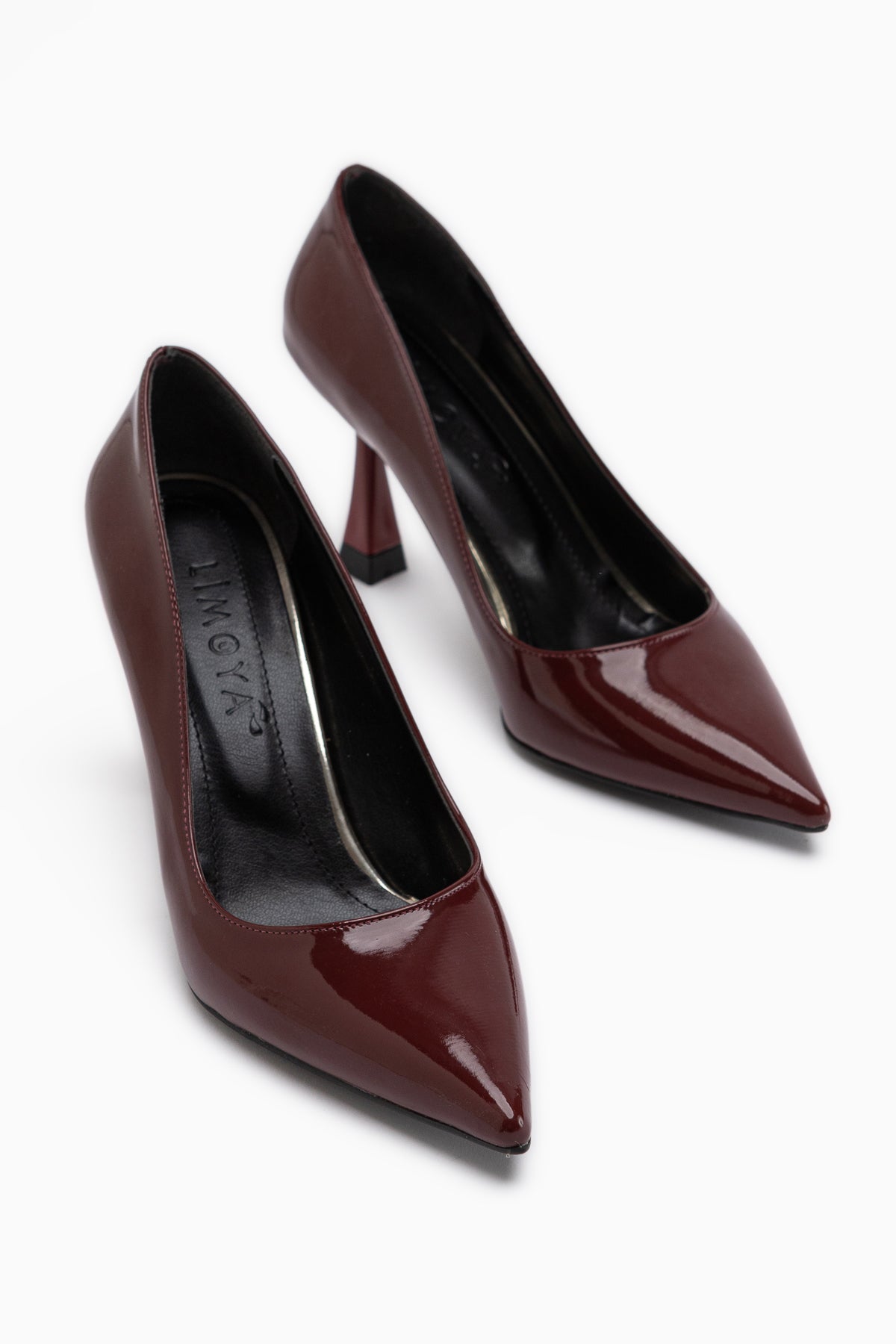 Celestine Burgundy Patent Pointed Toe Women’s Stiletto
