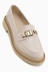 Maribel Beige Accessory Detailed Women’s Loafer Daily Shoes
