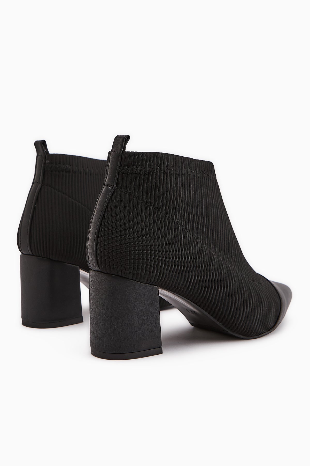 Daly – Black Stretch Heeled Boot (Women)