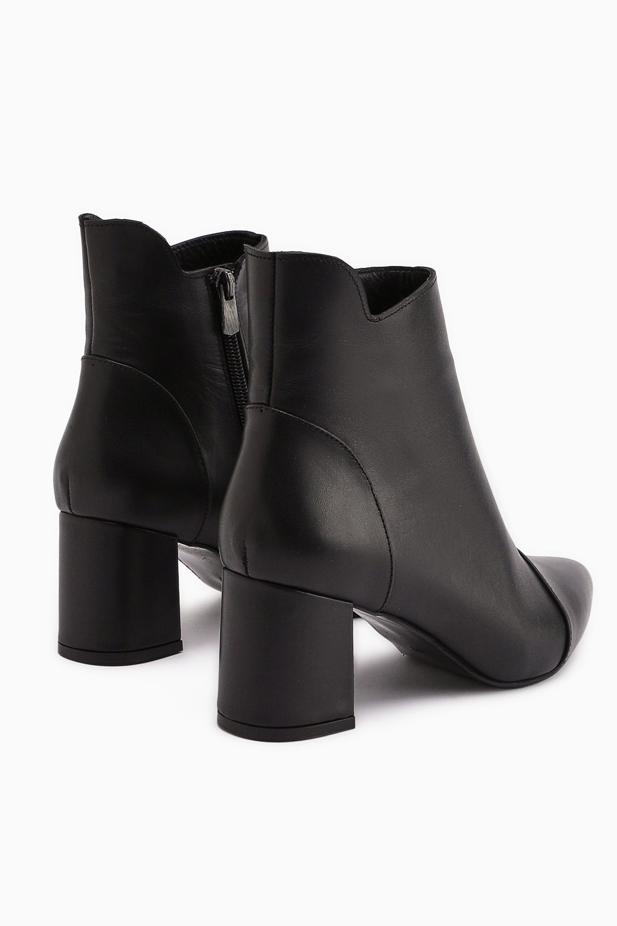 Helia – Genuine Leather Black Heeled Boot (Women)