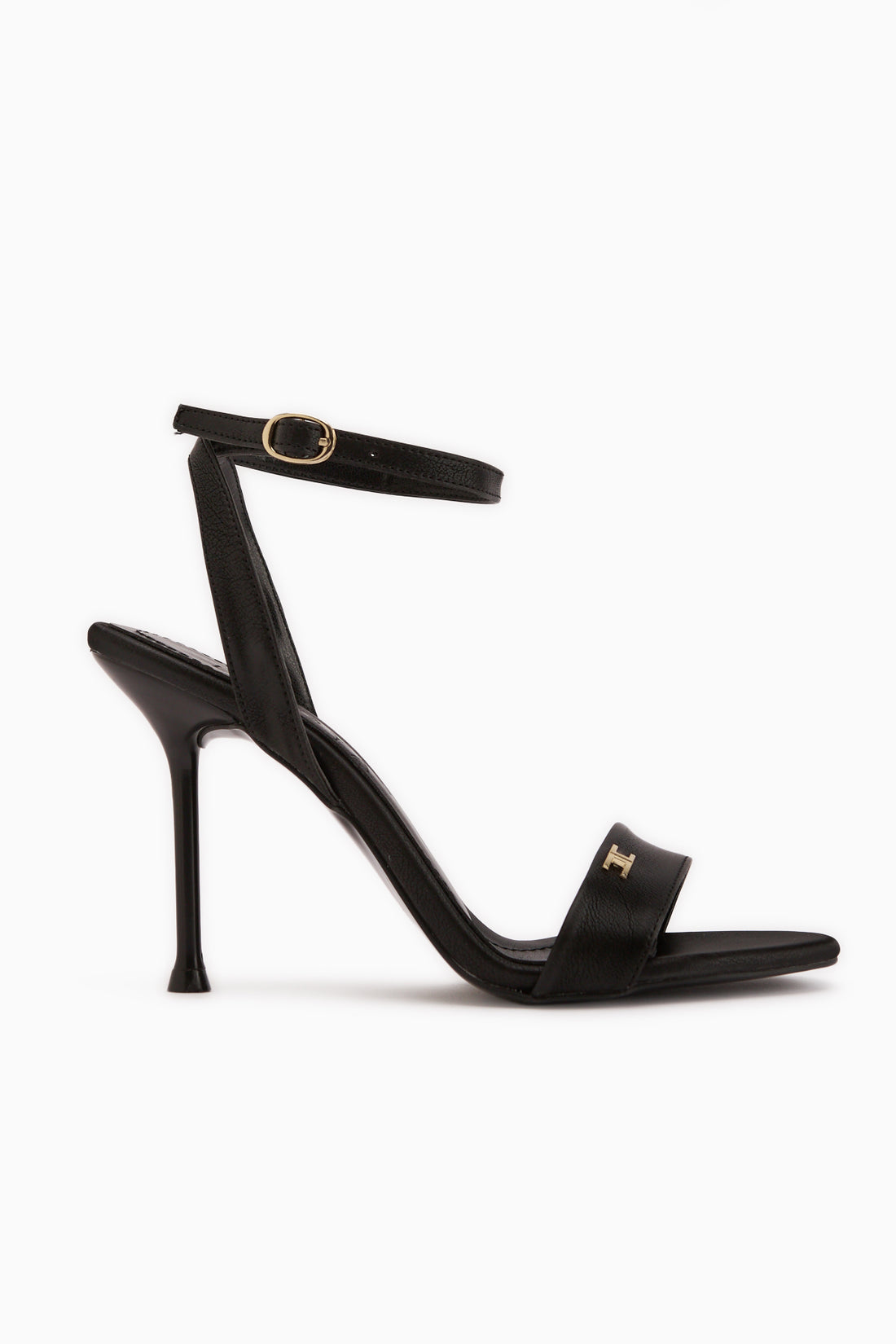 Jamila Black Ankle Strap Thin Heeled Women’s Shoes