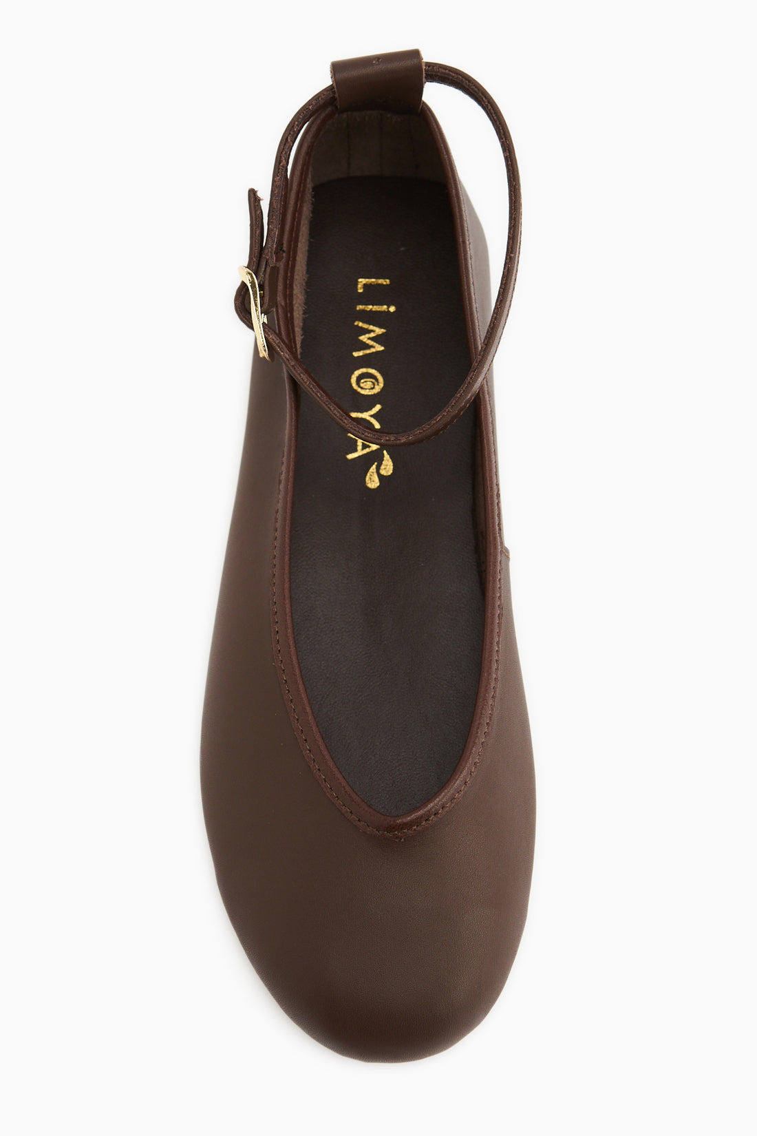 Genuine Leather Jenin Brown Belted Women’s Ballet Flats