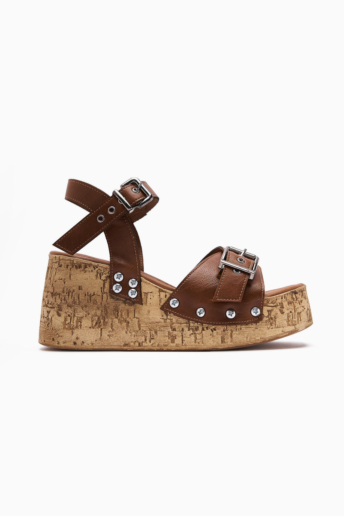 Jenni Taba Platform Sandal with Screw Detail and High Heel