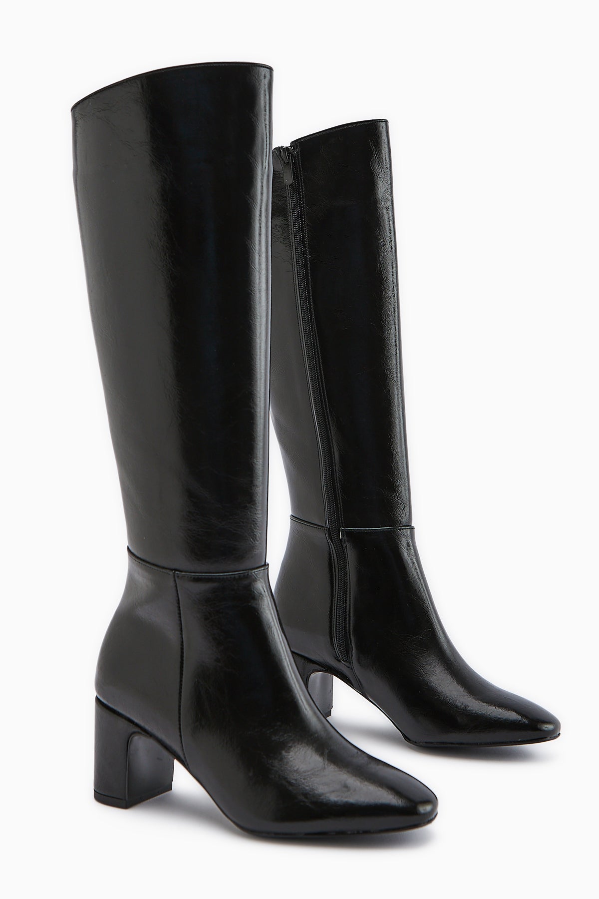 Larin Black Heeled Women's Boot