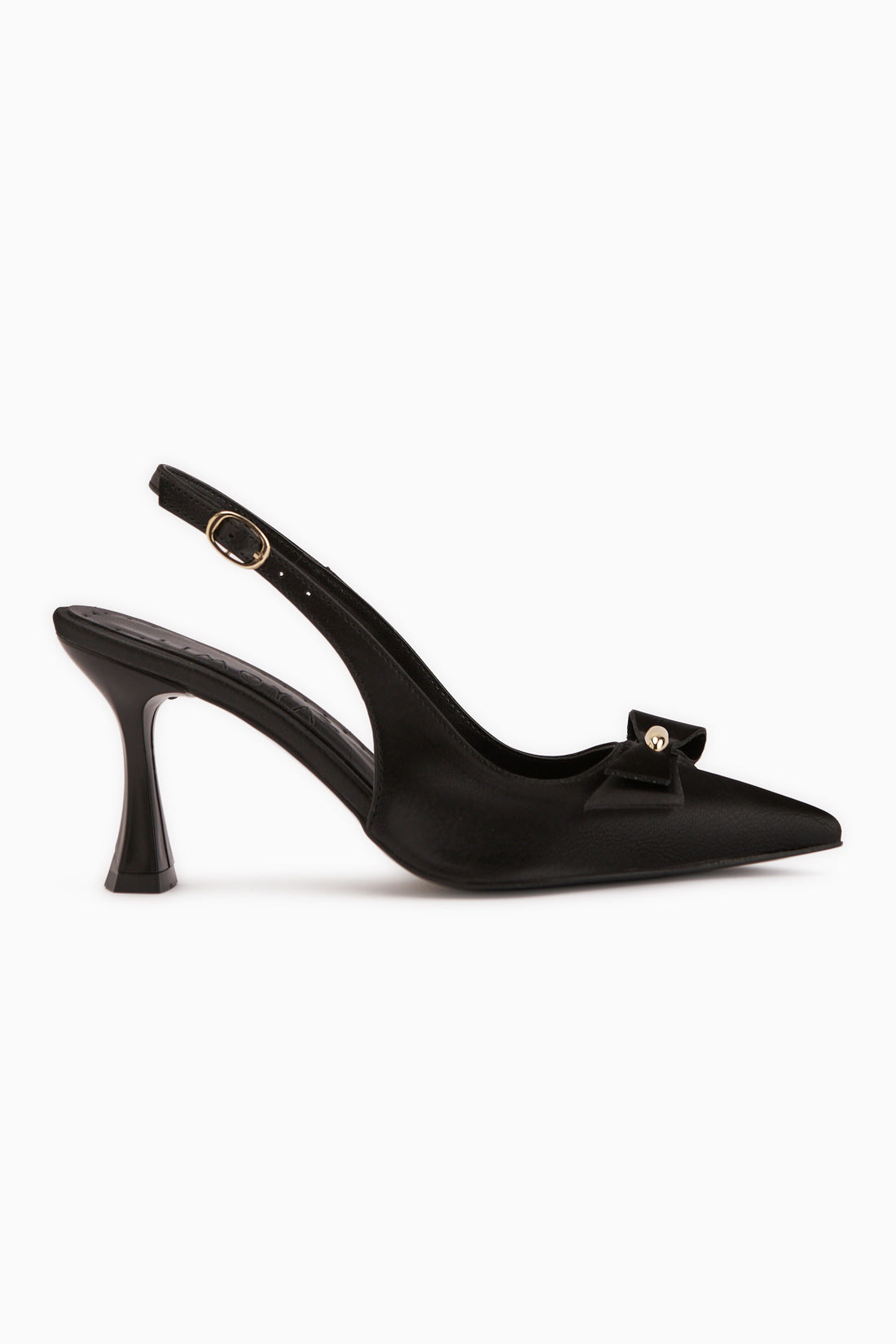 Sonia Black Buckled Women’s Heeled Shoes