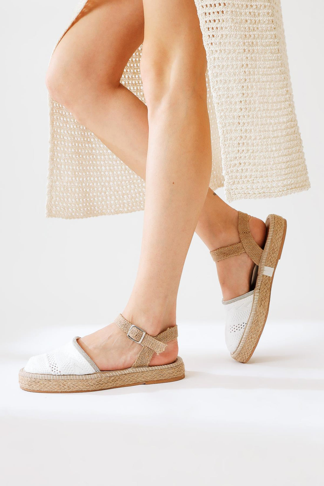 Lorna White Espadrilles Casual Shoes