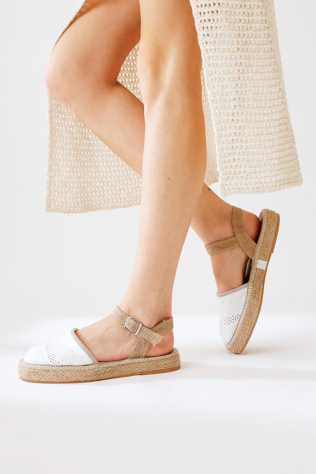 Lorna White Espadrilles Casual Shoes