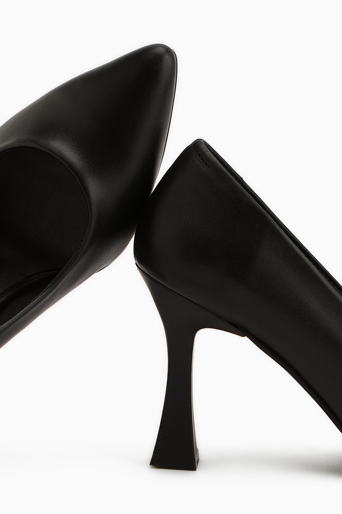 Helen Genuine Leather Black Stiletto Women’s Heeled Shoes