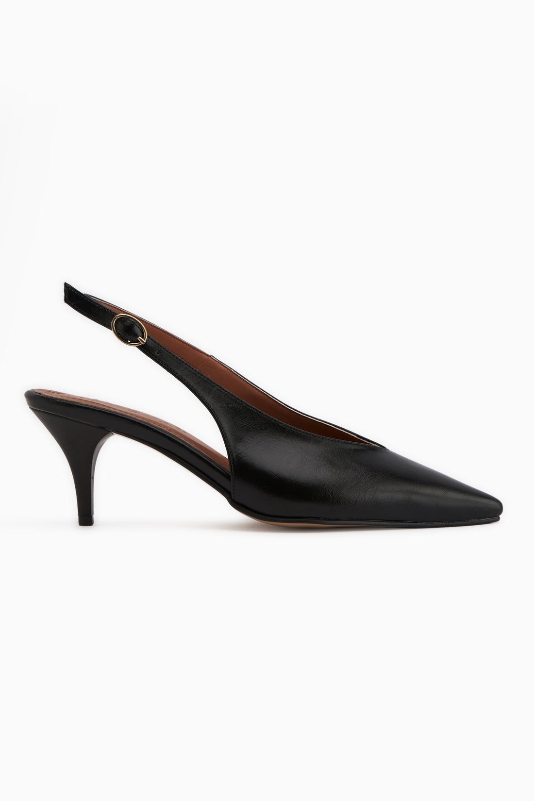 Mija Black Belted Women’s Heeled Shoes