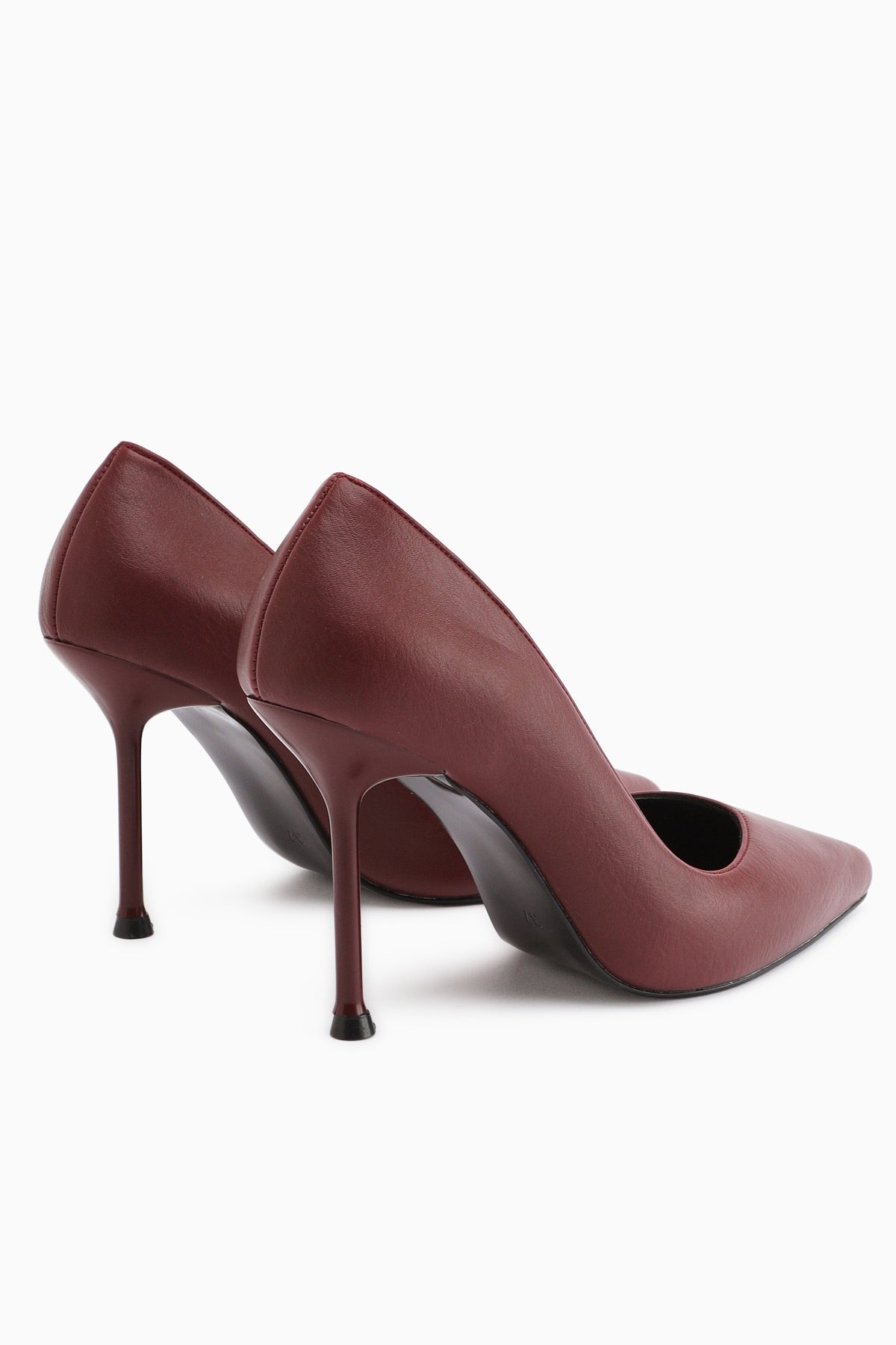 Arya Genuine Leather – Burgundy Slim Heel Heeled Shoe (Women)