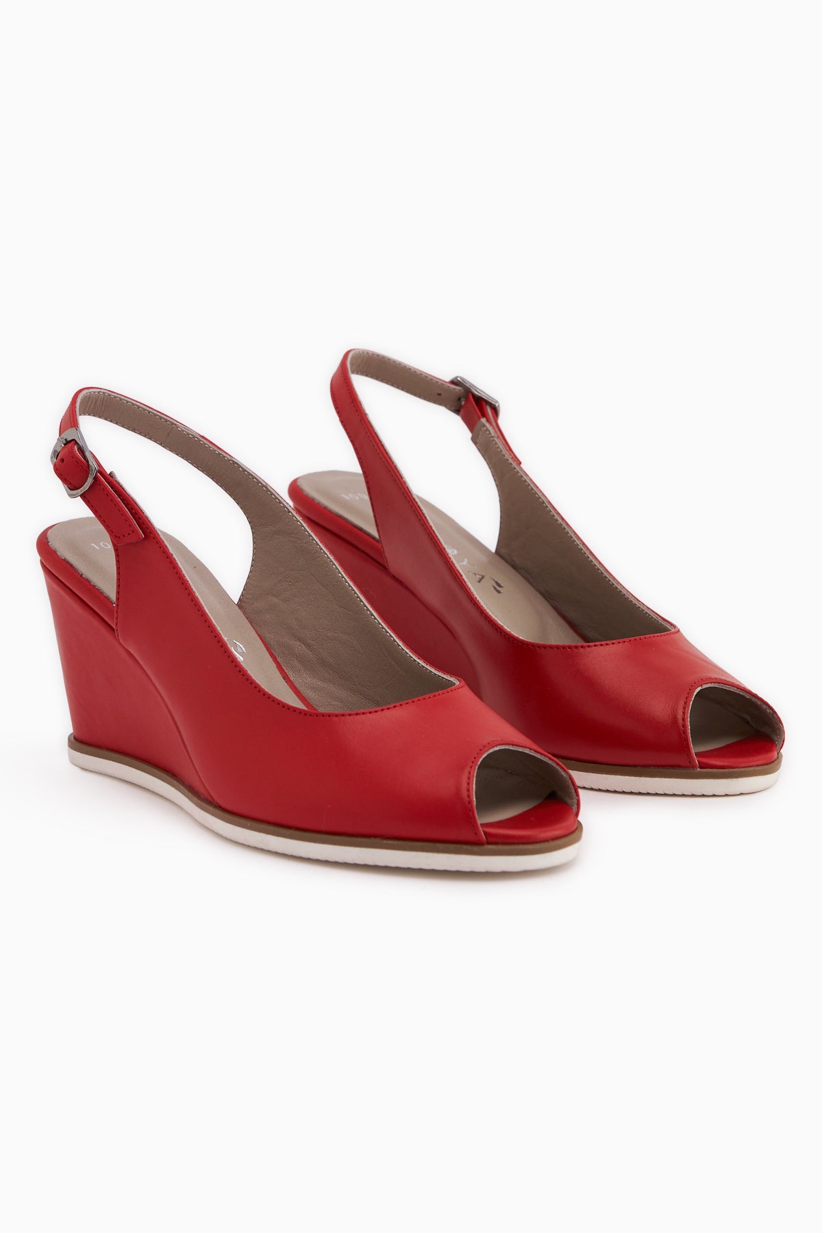 Marly Genuine Leather Red Wedge Women’s Sandal