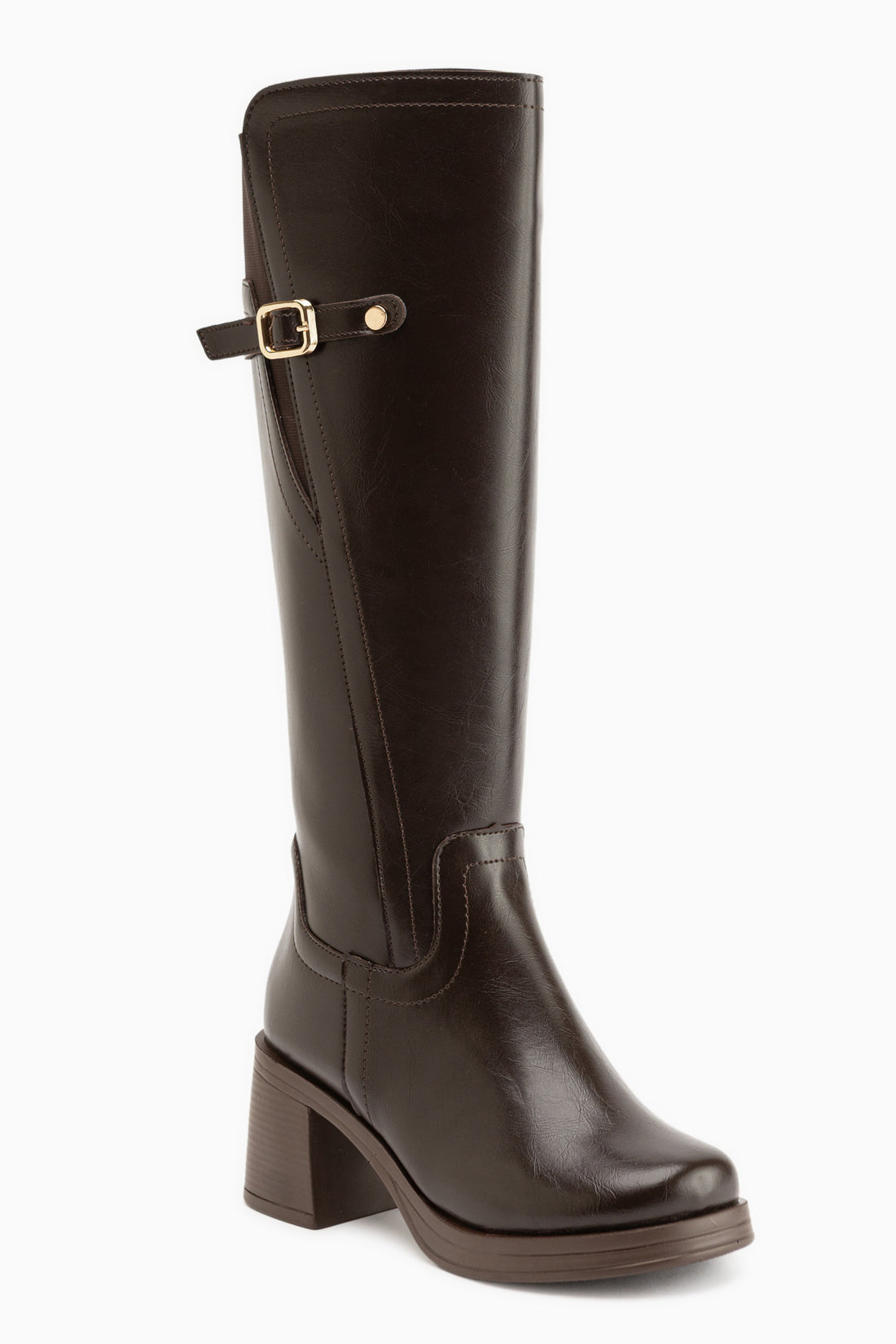 Mansi Brown Heeled Women’s Boots