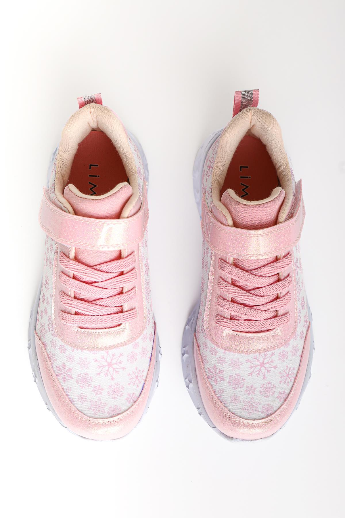 Denisa Powder Snow Themed Light-Up Kids' Sneakers