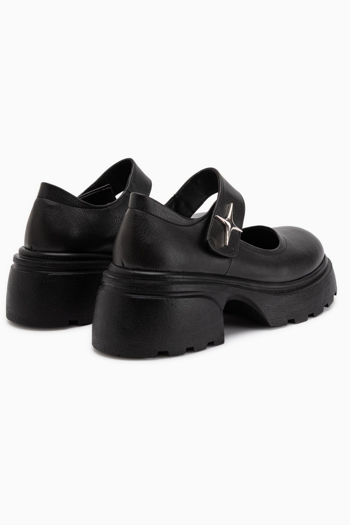 Deena Black Platform Sole Women’s Mary Jane Shoes