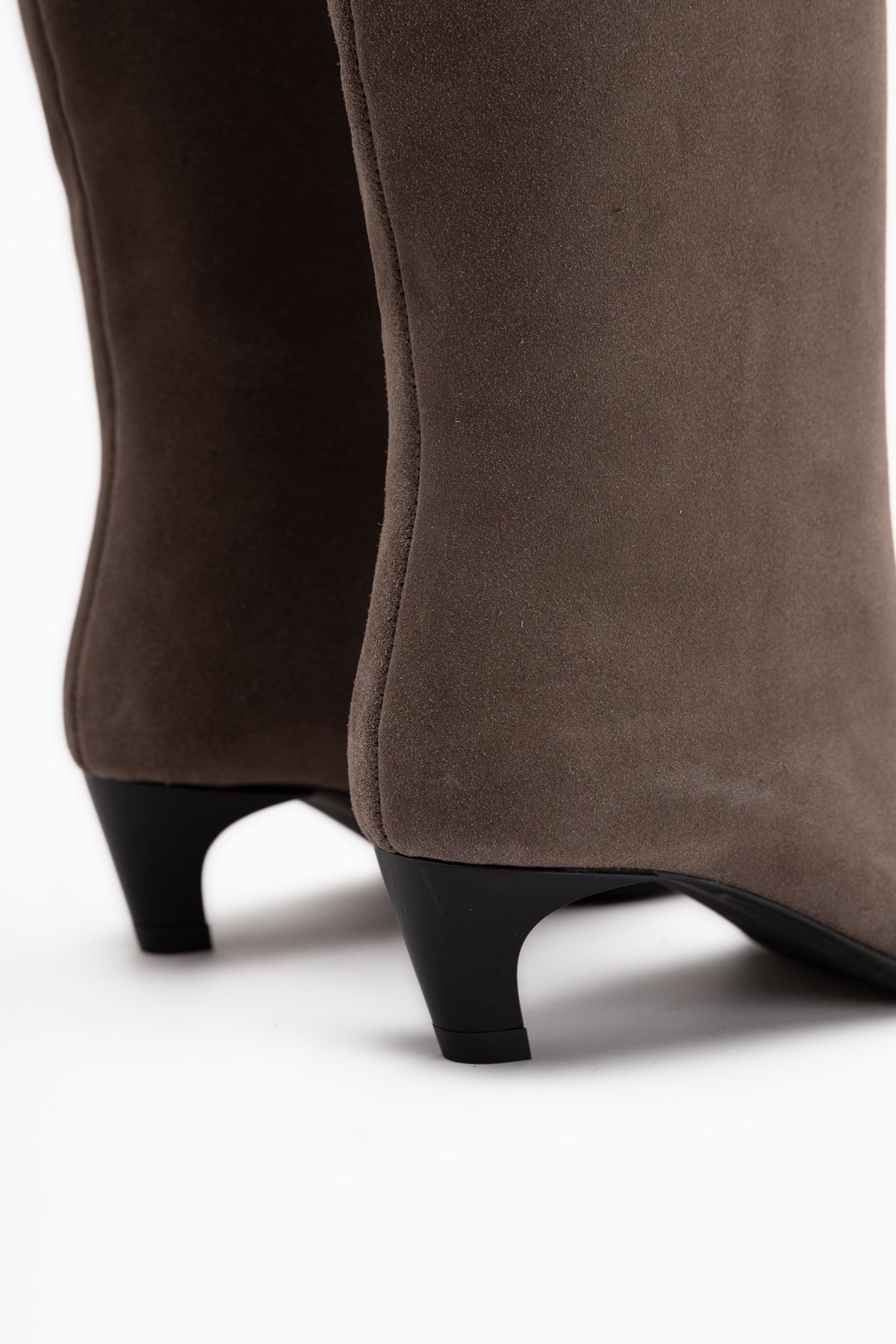 Gena Genuine Leather Mink Suede Short Heeled Women’s Boots