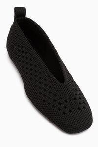 Betina Black Women’s Knit Ballet Flats