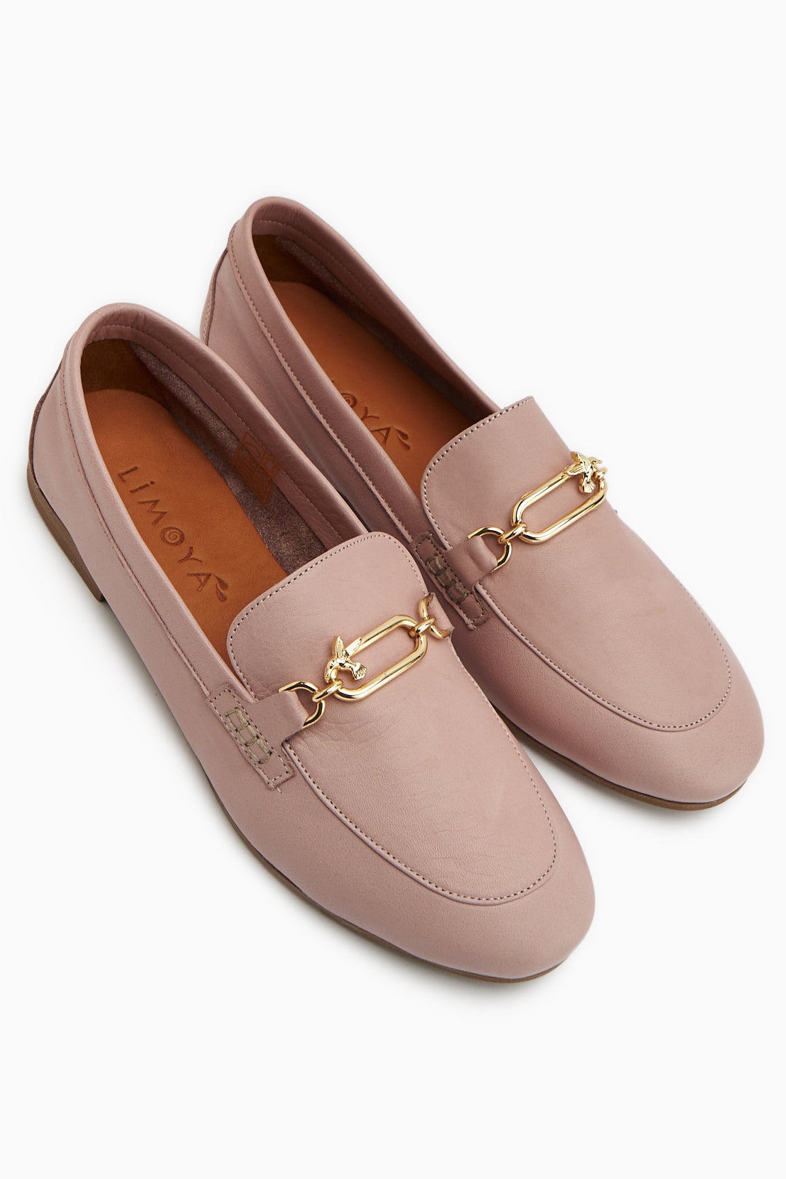 Alessa Genuine Leather Rose Buckle Women’s Loafer Daily Moccasin Shoes