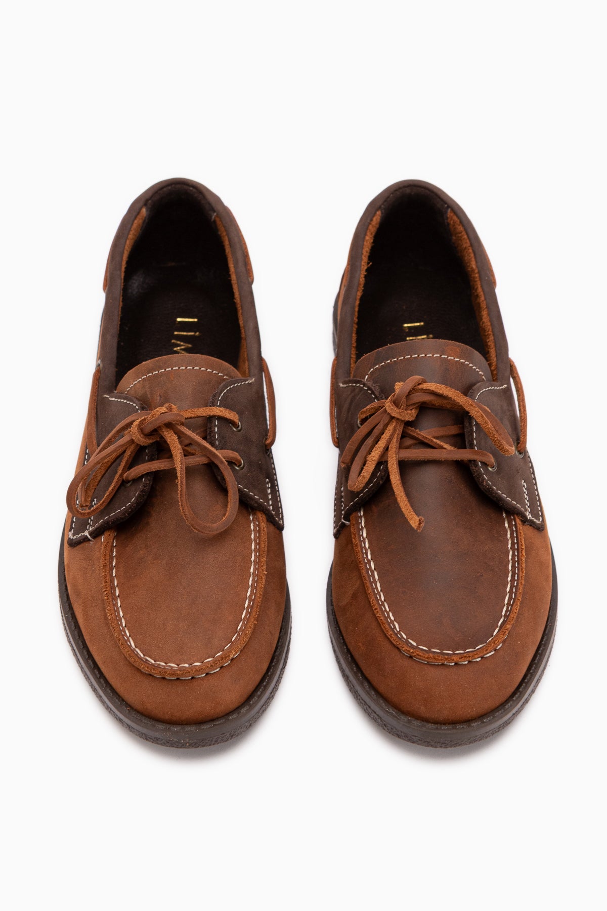 Genuine Leather Janica Tan Lace-Up Women’s Moccasin Shoes