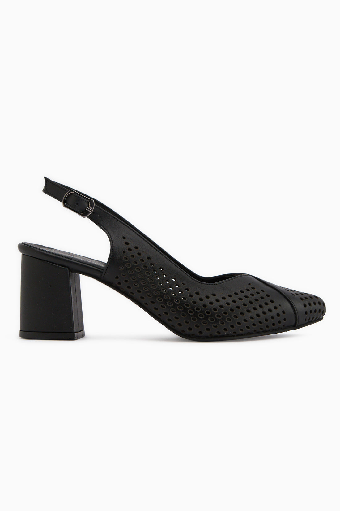Cassie Genuine Leather Black Heeled Women’s Sandal