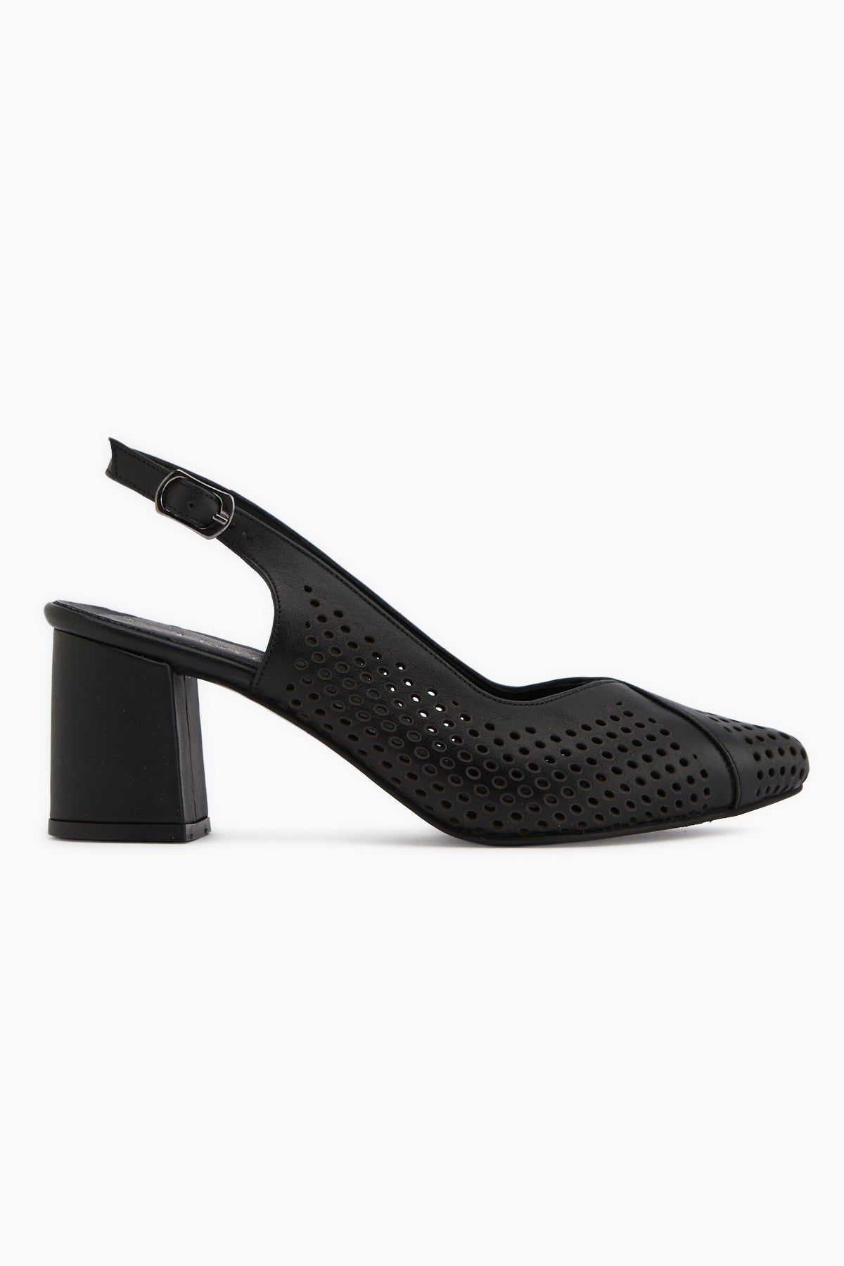 Cassie Genuine Leather Black Heeled Women’s Sandal