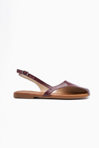 Agnez Burgundy Belt Detailed Women’s Sandal
