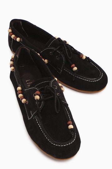 Liah – Genuine Leather Black Loafer (Women)