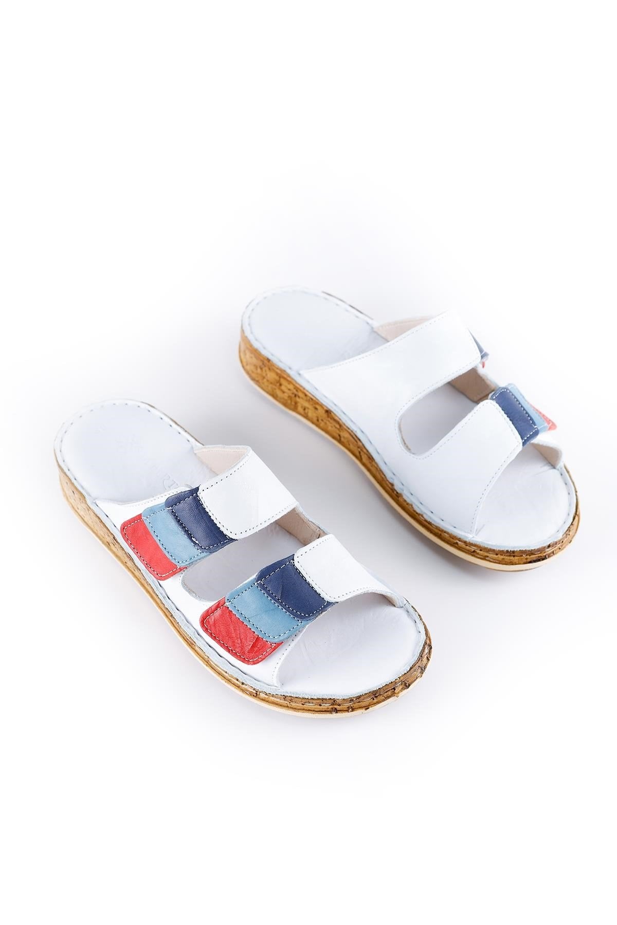 Kassid Genuine Leather White Comfort Slipper