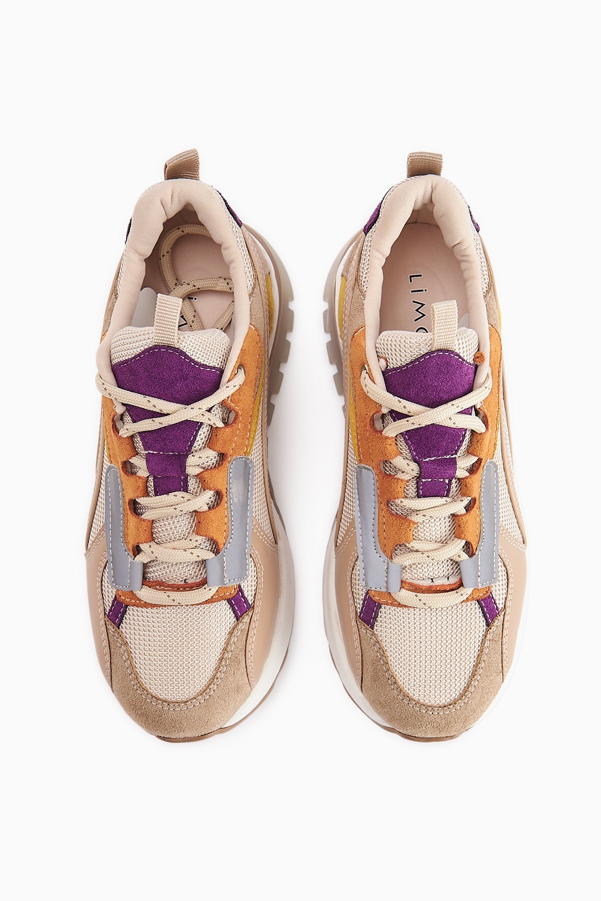 Jillian – Beige Heel-Detail Sneaker (Women)