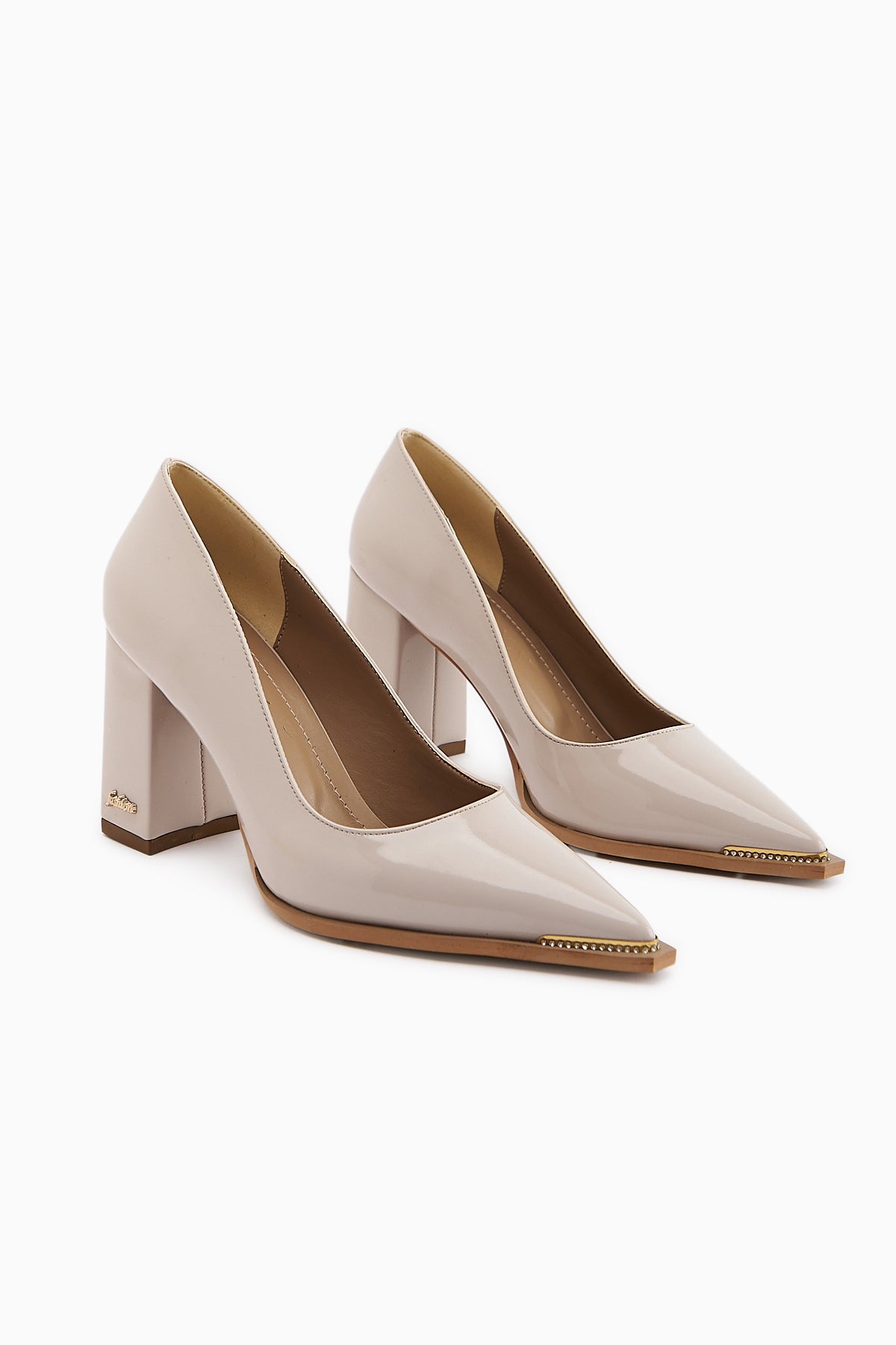 Bonny Nude Thick Heeled Women's Shoe