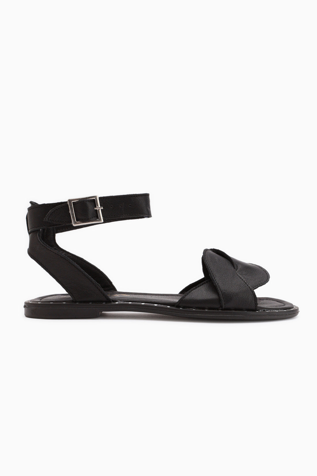 Juliette Genuine Leather Black Women’s Sandal