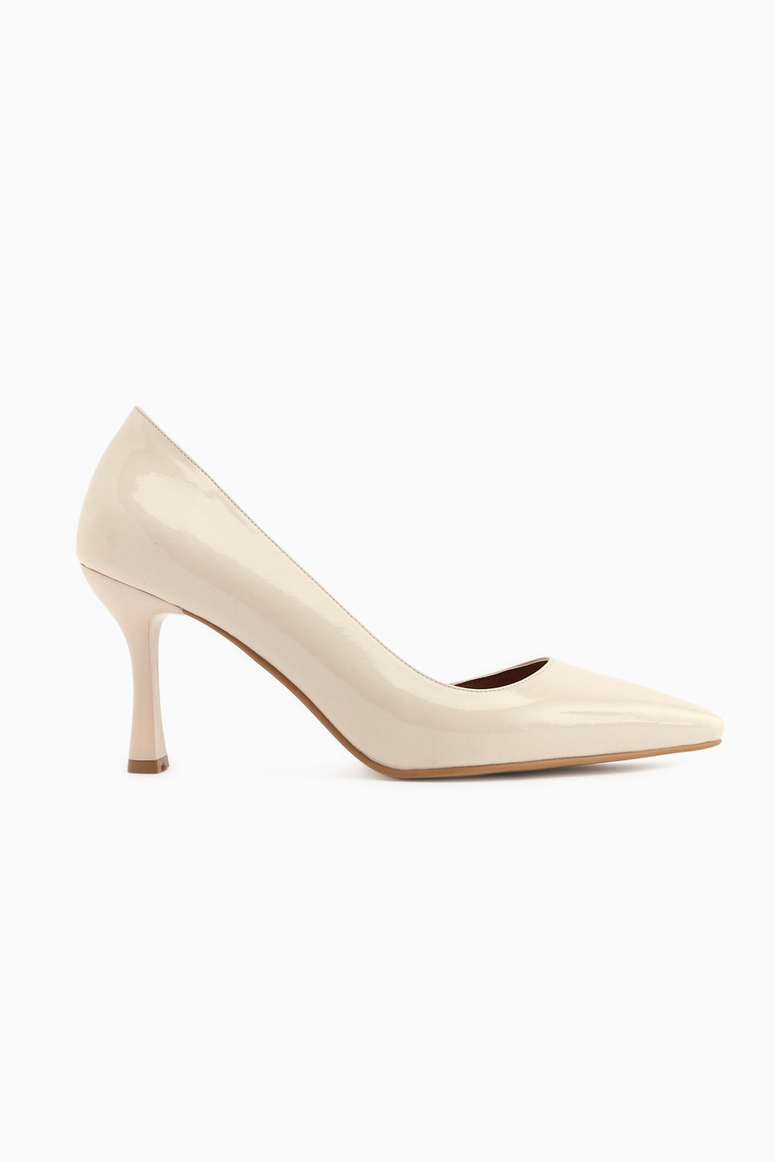 Flory Beige Patent Women’s Heeled Shoes Stiletto