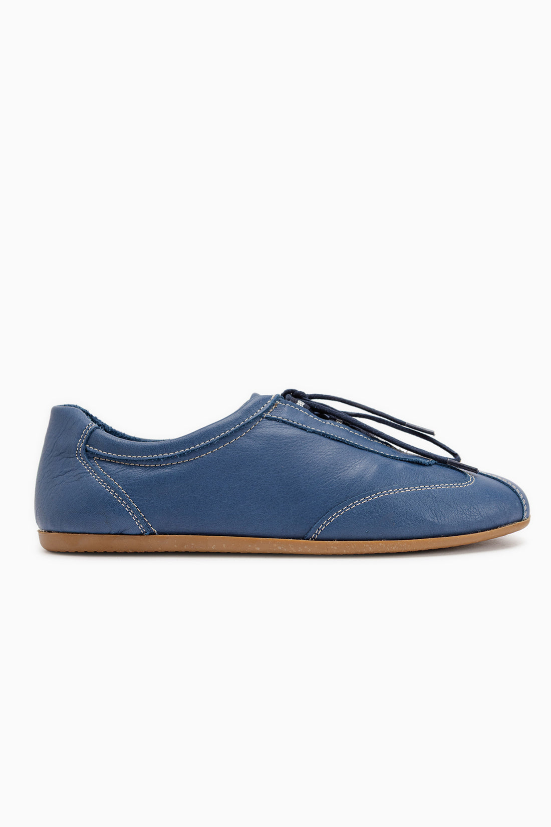 Berry Genuine Leather Blue Lace-Up Casual Women’s Shoes