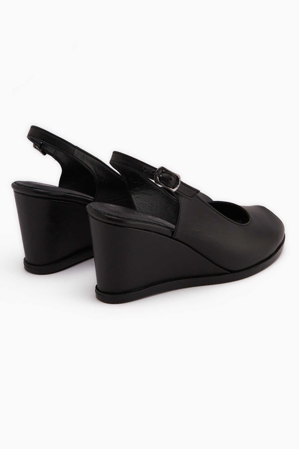 Marly Genuine Leather Black Wedge Women’s Sandal