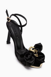 Ronny Black Bow Women’s Heeled Shoes