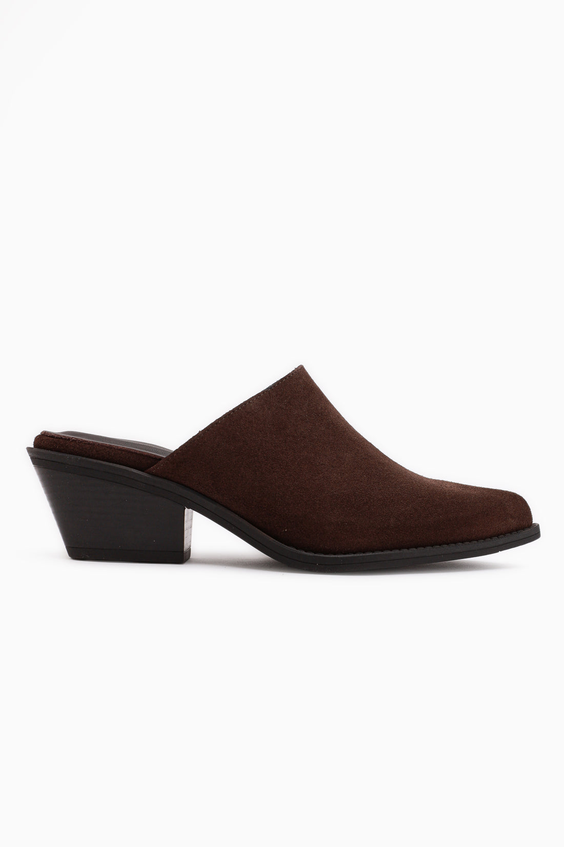 Teresa Genuine Leather Brown Heeled Women’s Slippers