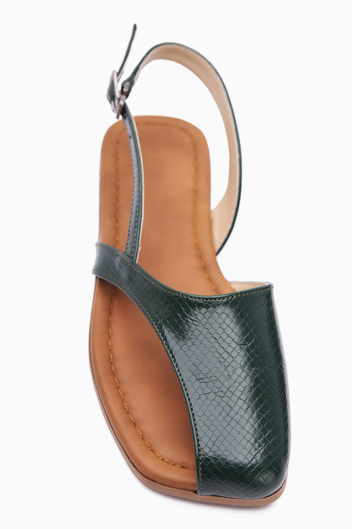 Agnez Green Belt Detailed Women's Sandal