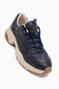Caisa Navy Textured Detail Women’s Sneakers