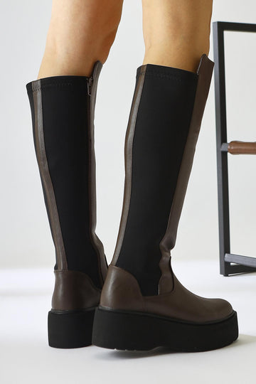 Ceres Brown Platform Boot