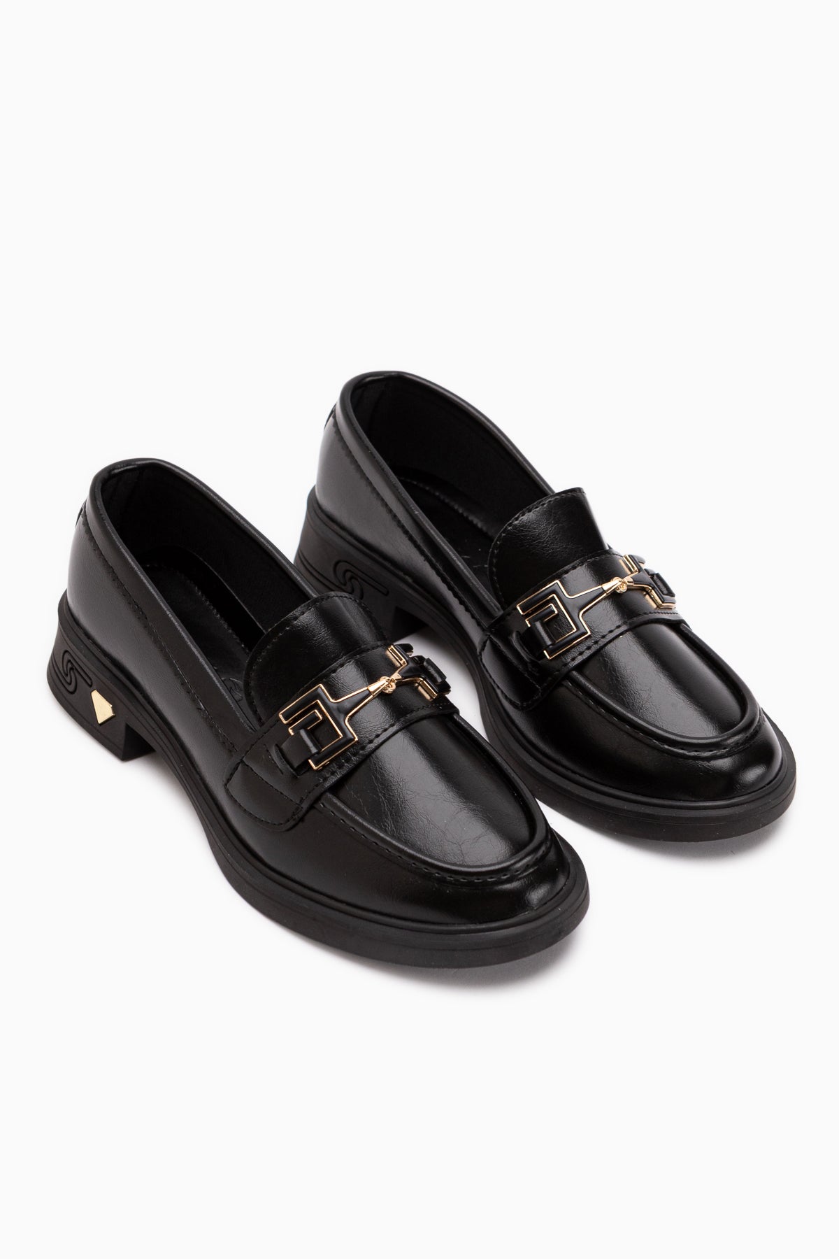 Clarie Black Buckled Women’s Loafer Daily Shoes