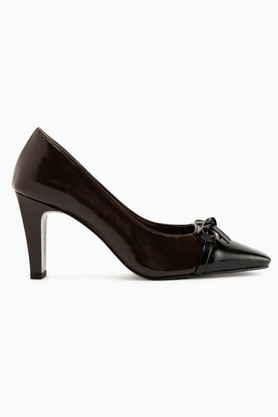 Dina Brown Bow Detailed Women’s Heeled Shoes