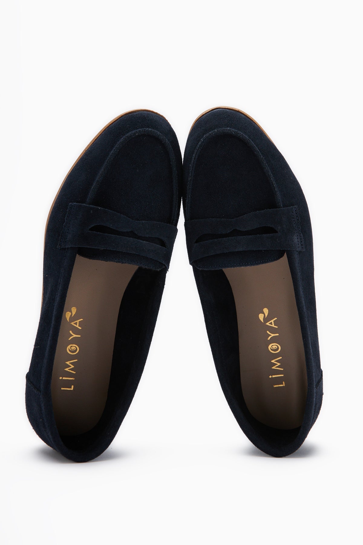 Solina Genuine Leather – Navy Suede Loafer (Women)