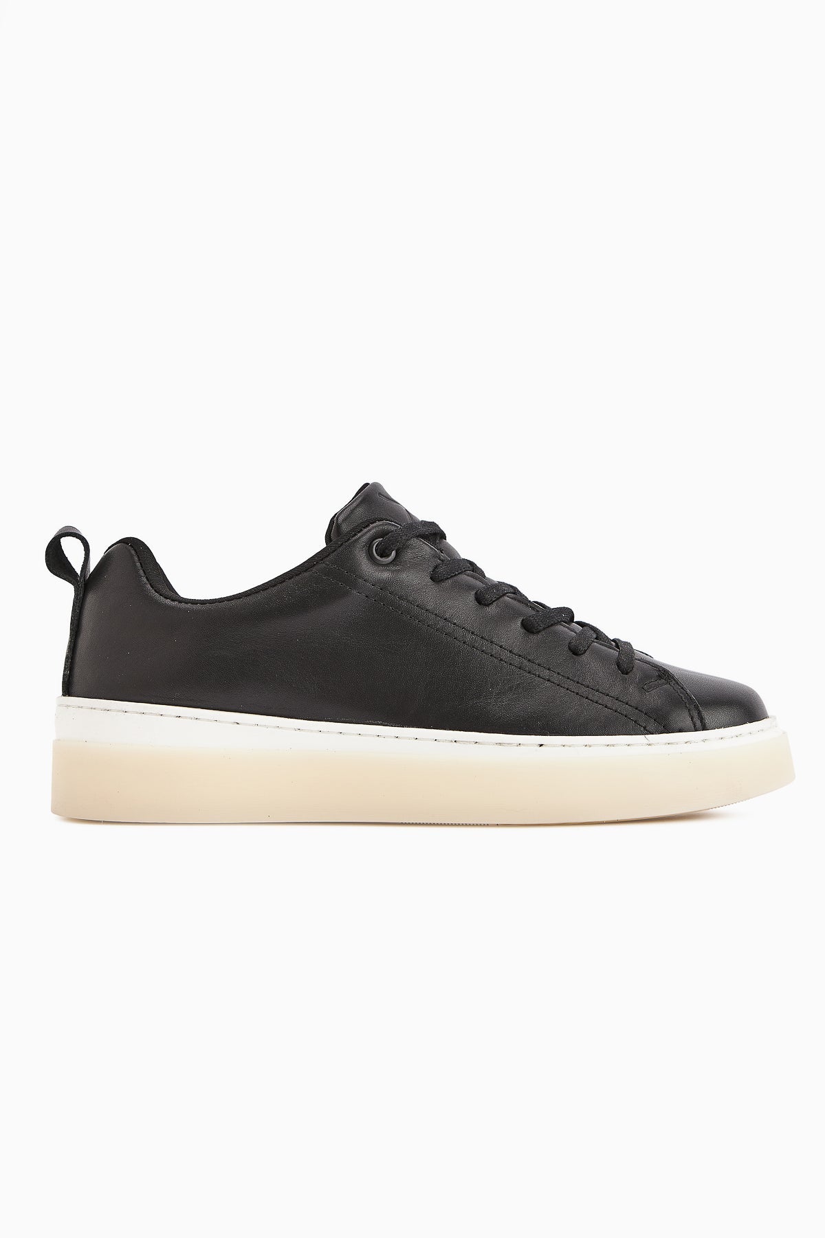 Lina Women's Genuine Leather Black Sneakers